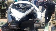 پرتاب شدن 4 سرنشین پژو به بیرون بعد از تصادف وحشتناک در خیابان رجایی + عکس 