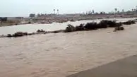 فیلم طغیان رودخانه فصلی در گراش فارس