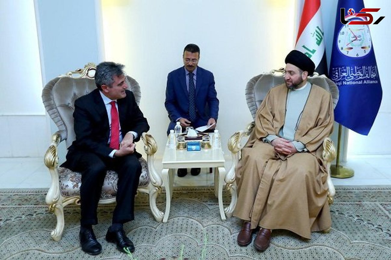 دیدار سید عمار حکیم با سفیر ایتالیا در عراق