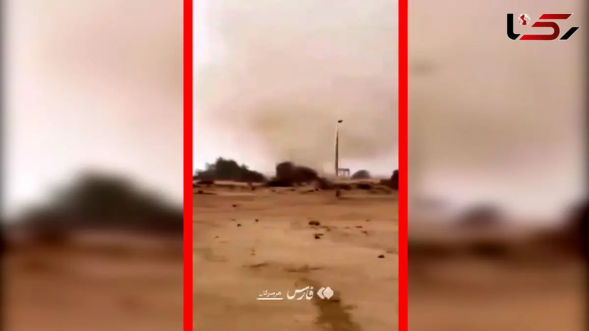 فیلم وقوع همزمان گردباد و واتراسپات در کیش