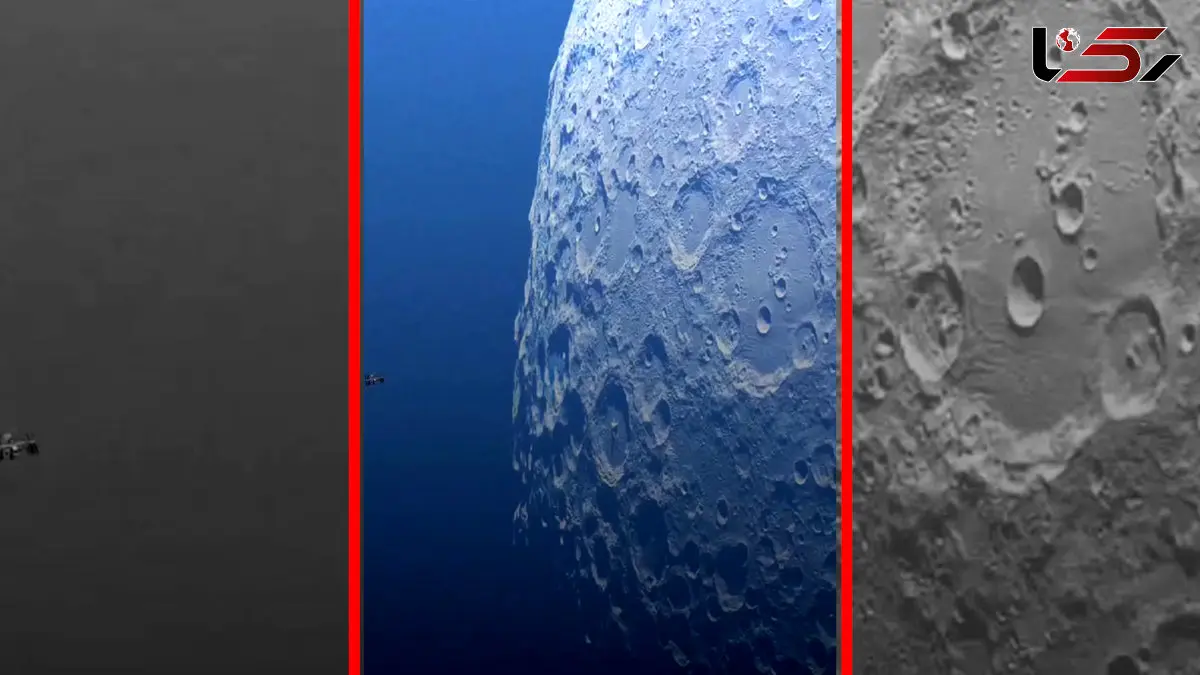 فیلم عبور ایستگاه فضایی بین المللی از مقابل ماه