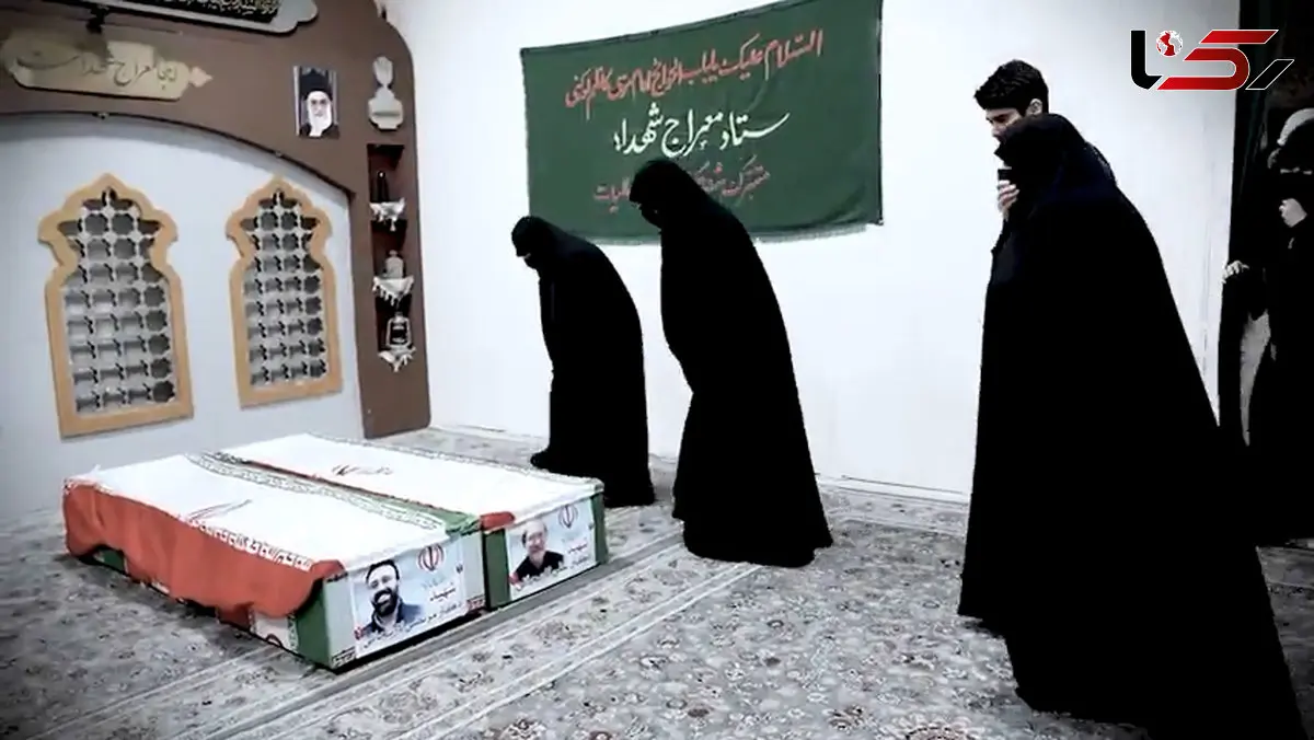 فیلم / انتشار نخستین تصاویر  پیکر شهید دکتر علی لاریجانی و پسرش / گریه های خانواده دکتر لاریجانی با دیدن چهره پسر و پیکر پدر