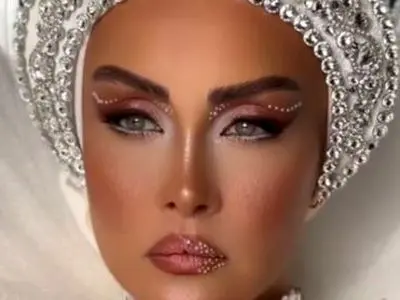 فیلم / استایل فرشته وار و پری‌گونه حدیث فولادوند به رنگ پرچم ایران/ درخشان و چشم‌نواز ...