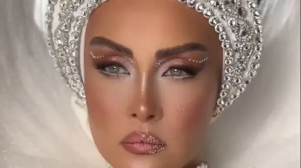 فیلم / استایل فرشته وار و پری‌گونه حدیث فولادوند به رنگ پرچم ایران/ درخشان و چشم‌نواز 