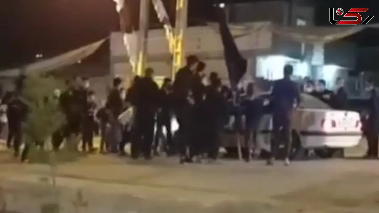 فیلم / پژو عزاداران حسینی را زیر گرفت / در سامان رخ داد