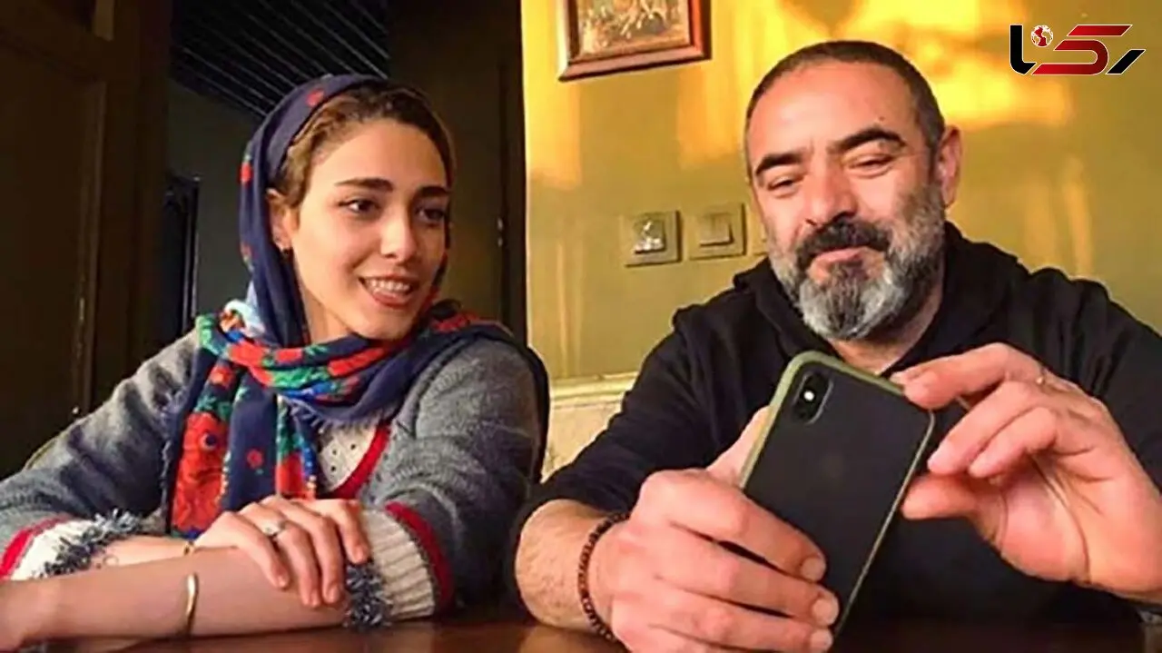 عکس ساحلی از حسن‌ معجونی و همسر فوق جوانش ! / پیراهن هاوایی آقا بازیگر جنجالی شد!