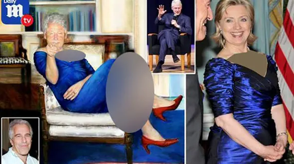 عکس عجیب از بیل کلینتون روی دیوار خانه یک قاچاقچی منحرف 