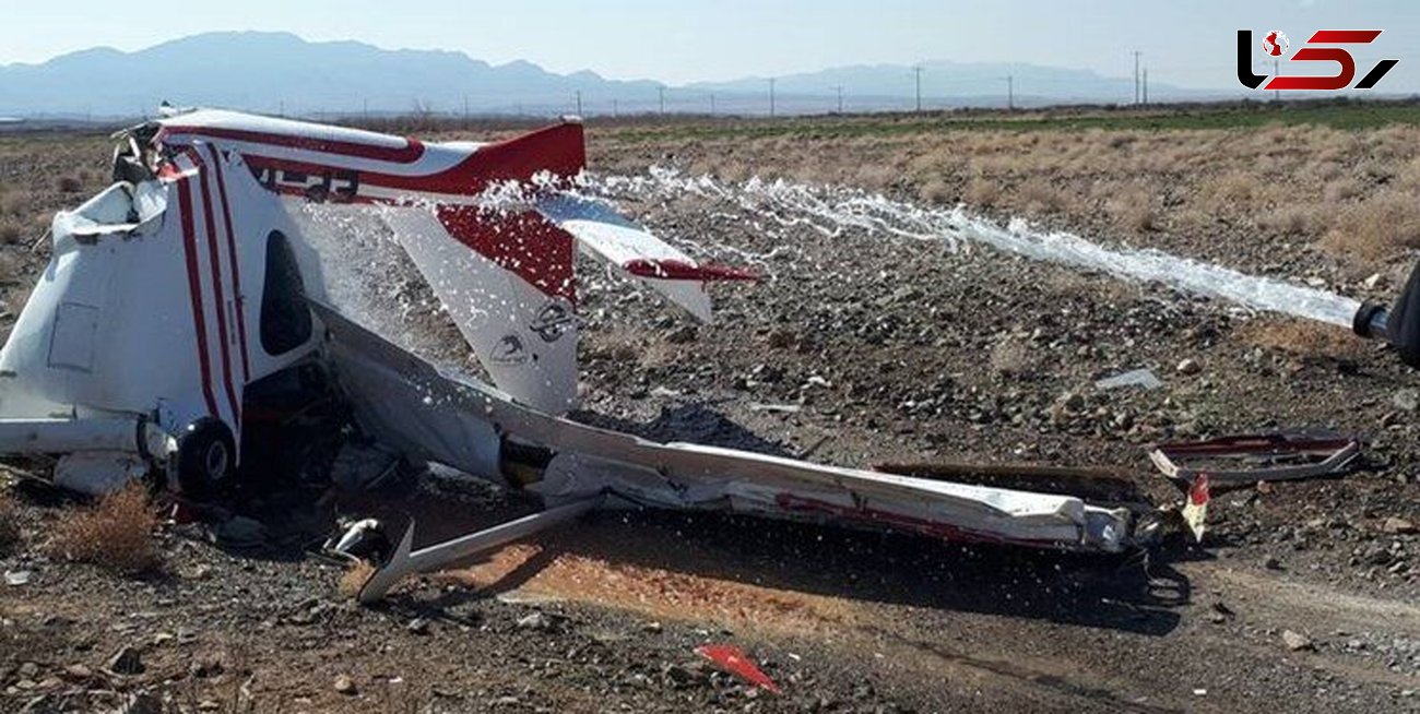اولین فیلم از سقوط مرگبار هواپیما در کاشمر + عکس خلبان 