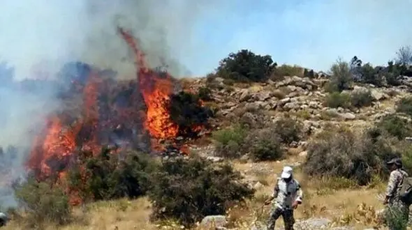مراتع سمیرم طعمه حریق شد