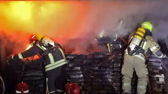 ریزش سایت دفن زباله شیخ لر بوکان 