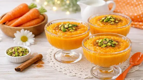 طرز تهیه فرنی هویج؛ دسر نارنجی، لطیف و خوشمزه