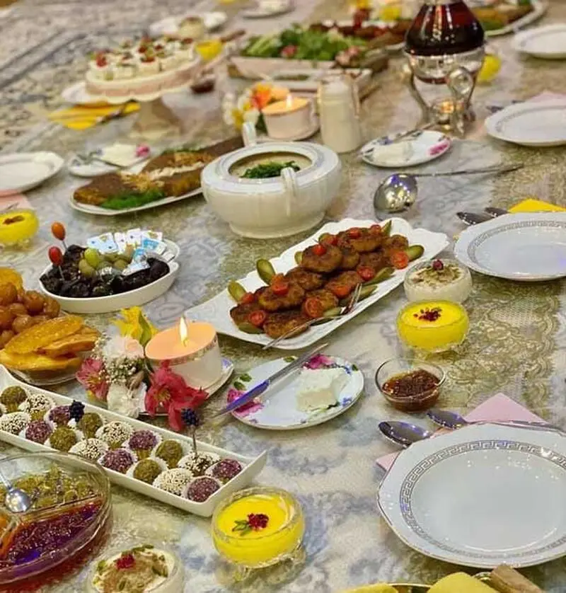 سفره های افطار لاکچری