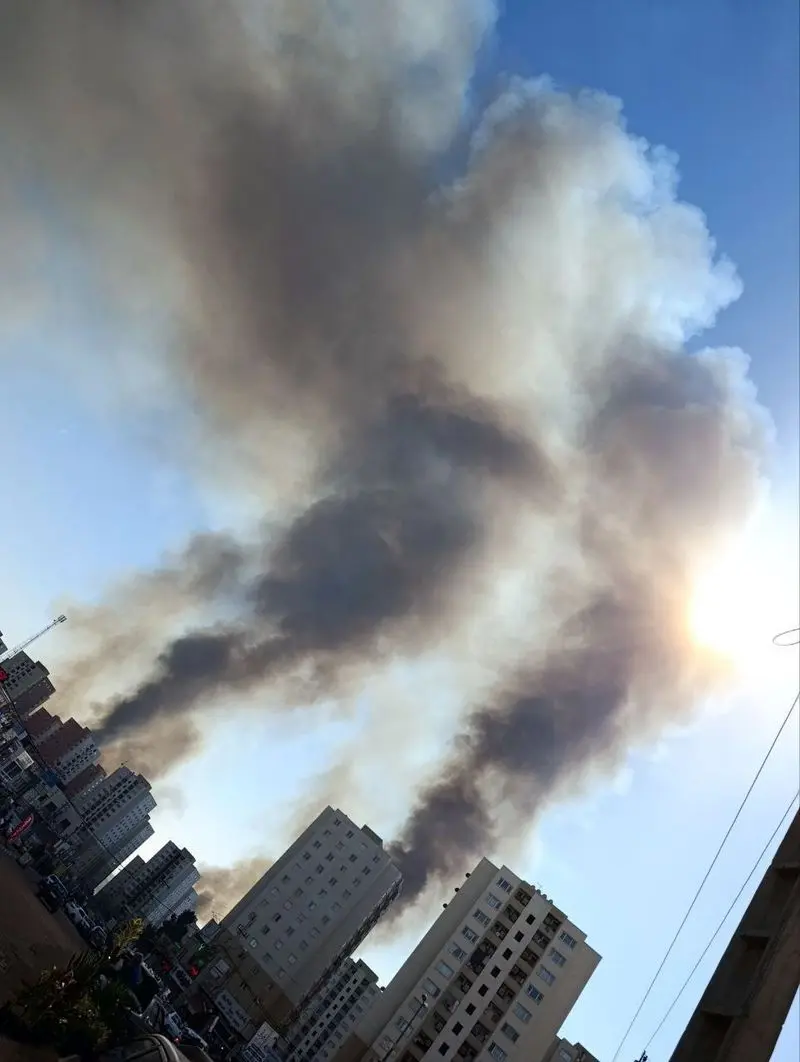 فیلم / علت دود سیاه در آسمان پرند چه بود ؟!  / امروز فیلم هایش همه را به استرس انداخت