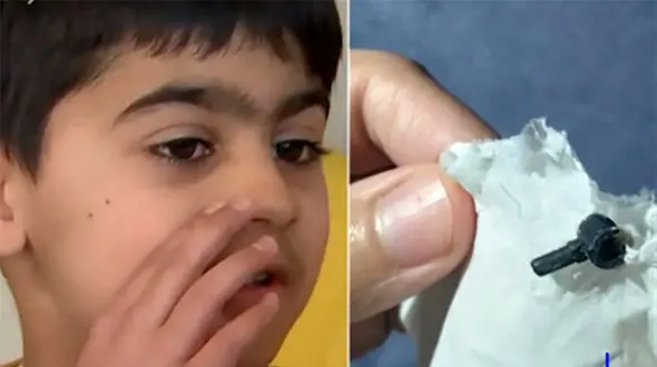 عطسه پسربچه او را از مرگ نجات داد + عکس