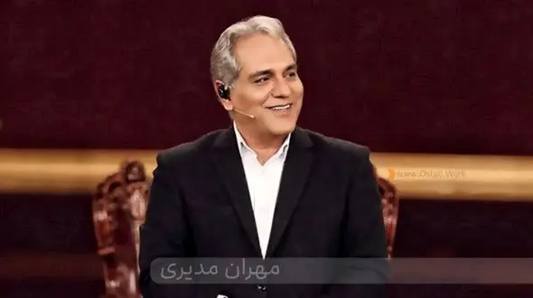 مهران مدیری در اتاق گریم سریال تاسیان به همراه همکار خانمش