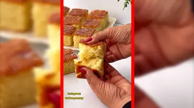 فیلم طرز تهیه کیک تخته ای خانگی و شیک