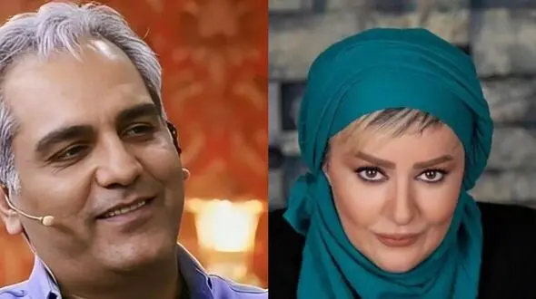 عرق شرمی که نعیمه نظام دوست بر پیشانی مهران مدیری نشاند + فیلم /رسما آب شد آب میفهمی !