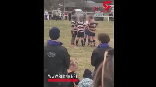 لحظه کوبیدن مشت توسط بازیکن راگبی به صورت داور! + فیلم