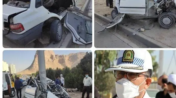 ۲ فوتی و یک مجروح شدید در حادثه ی دلخراش بزرگراه شهید اقارب پرست