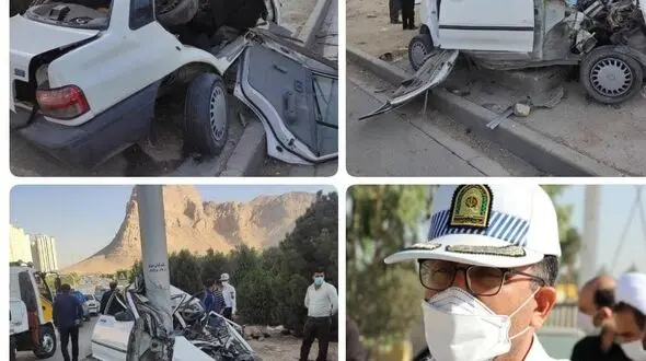 ۲ فوتی و یک مجروح شدید در حادثه ی دلخراش بزرگراه شهید اقارب پرست