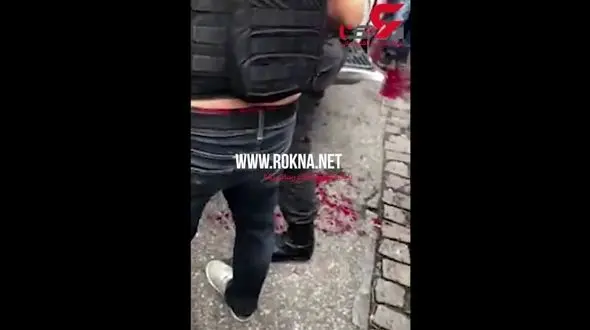 فیلم به رگبار بستن 2 تبهکار در مقابل چشمان مردم