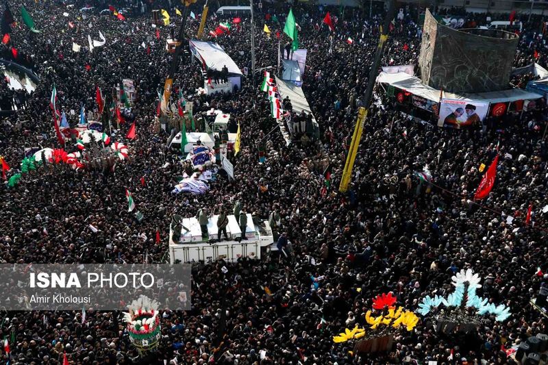 میلیون‌ها ایرانی خون‌خواه حاج قاسم