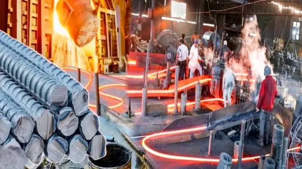 فیلم/ فرایند شگفت انگیز تولید میلگرد در کارخانه 