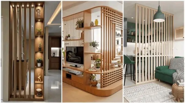 زیباترین مدل‌ های پارتیشن چوبی خانه عروس / دکوراسیون لاکچری با طراحی مدرن