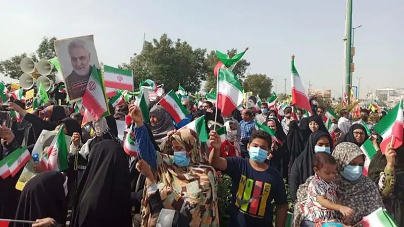 راهپیمایی ۲۲ بهمن - هرمزگان 
