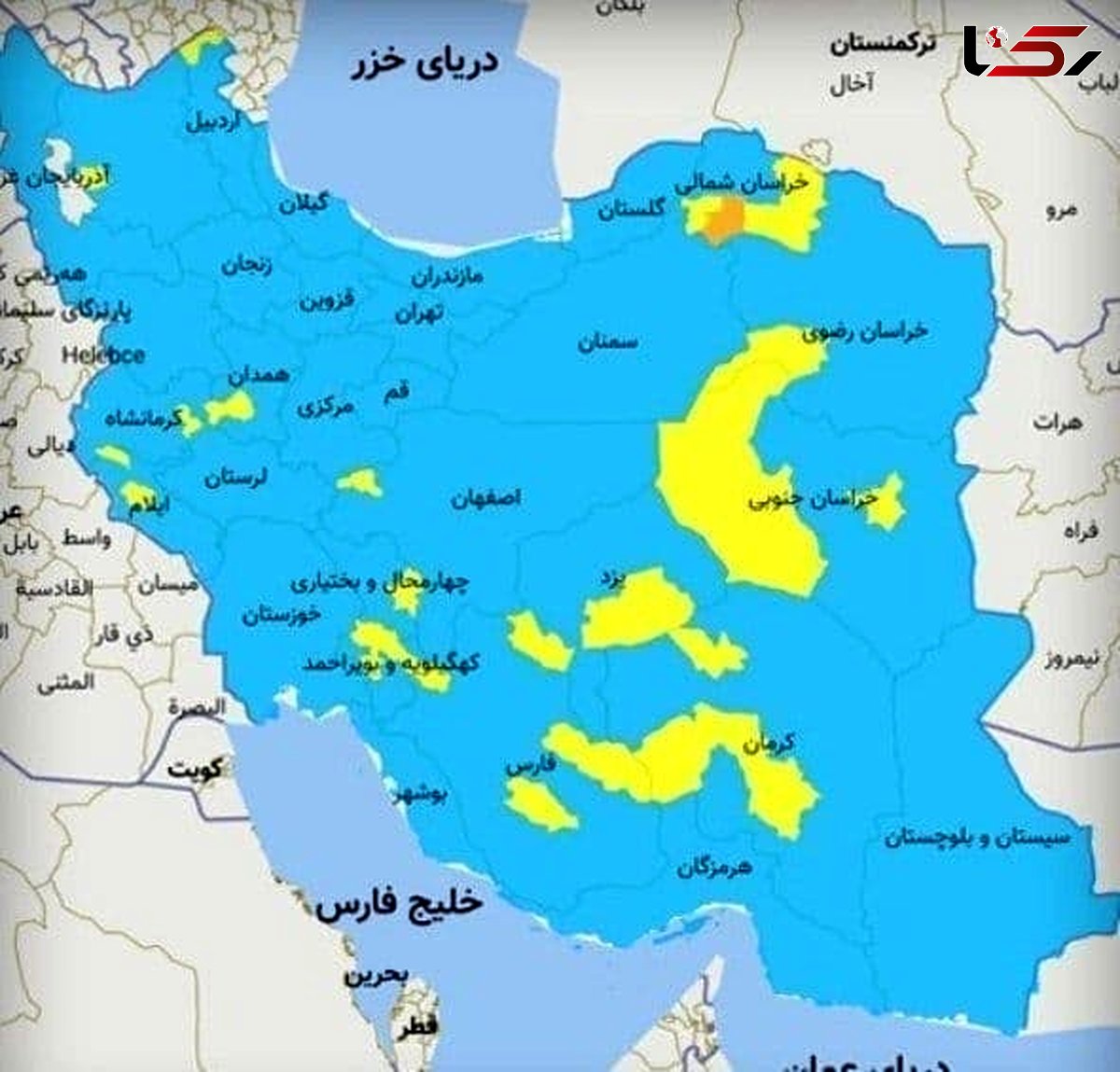 استان سمنان آبی پوش شد