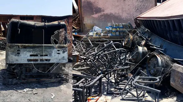 صفر تا صد آتش گرفتن کامیون های ایرانی در گمرگ هرات + فیلم و گفتگو