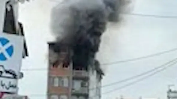 بازار ماهی فروشان محمودآباد آتش گرفت + فیلم