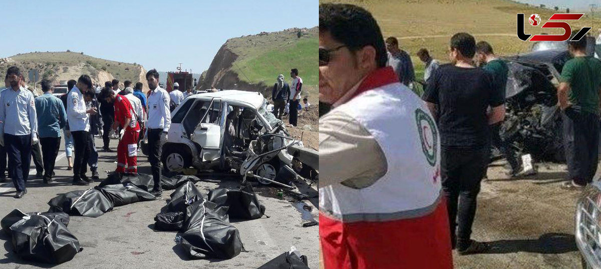 فاجعه در جاده ایلام / مرگ همزمان 8 زن و مرد در صحنه تصادف وحشتناک 