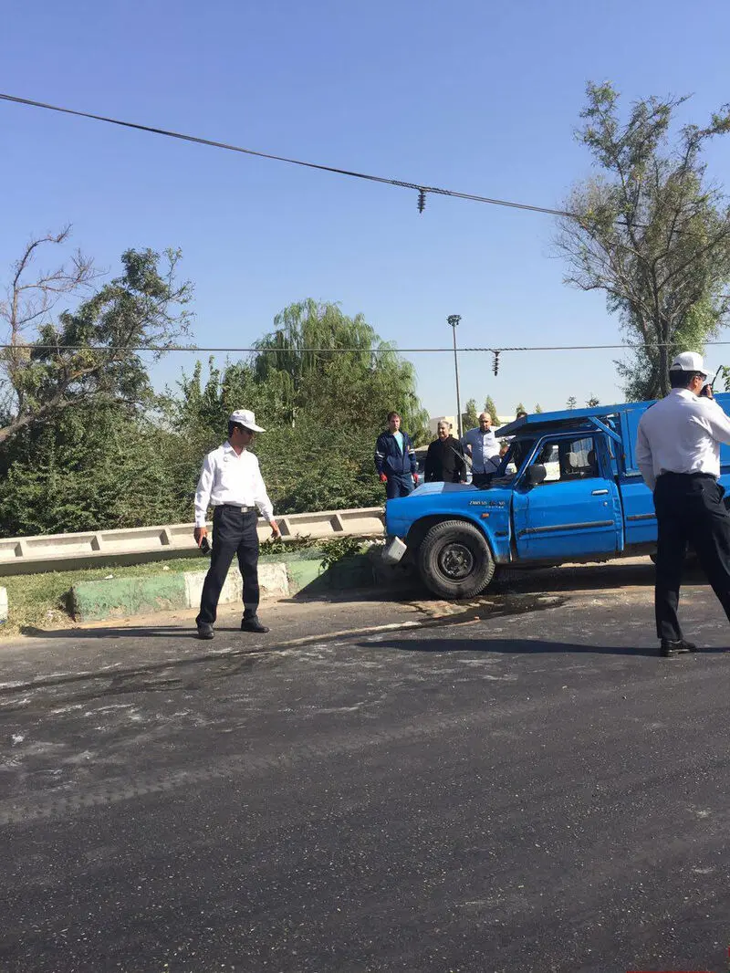 برخورد نیسان با تیربرق