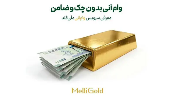 وام آنی بدون چک و ضامن؛ معرفی سرویس وام آنی ملی گلد