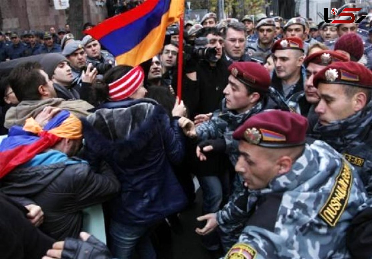 ادامه درگیری‌ها در ارمنستان؛ رهبر مخالفان دستگیر شد 