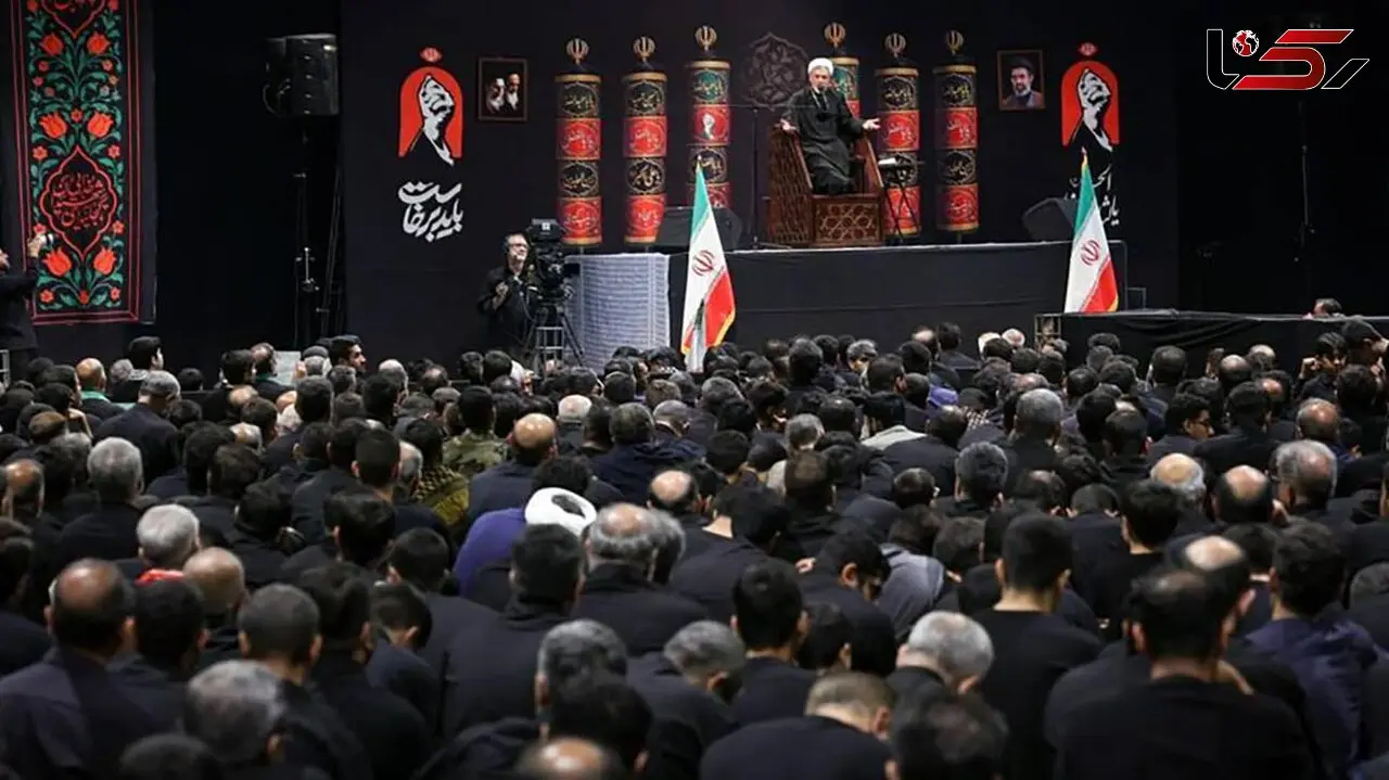 عزاداری  شب تاسوعا در جوار قتلگاه رهبر شهید انقلاب برگزار شد 