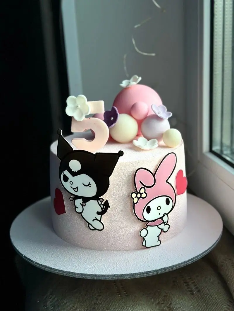 کیک تولد کرومی ساده