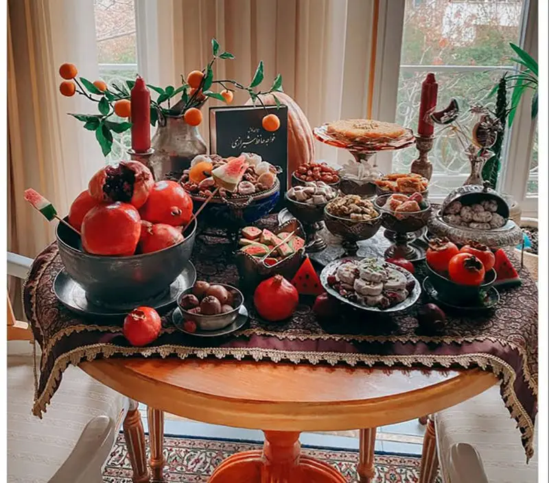 سفره شب یلدا امسال