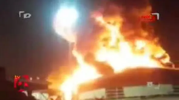  فیلم آتش سوزی وحشت آور در باشگاه سوارکاری چیتگر تهران