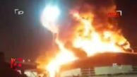 فیلم آتش سوزی وحشت آور در باشگاه سوارکاری چیتگر تهران