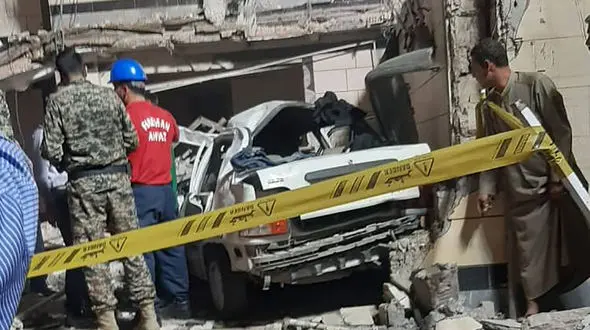 عکس های وحشتناک از انفجار گاز در اهواز / 4 ساختمان پودر شدند