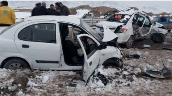 9 فوتی و  مصدوم در تصادف محور خوشاب به فیروزه + فیلم