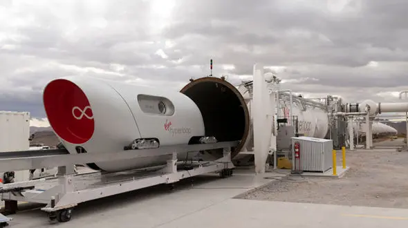 نخستین آزمایش انسانی هایپرلوپ انجام شد + فیلم