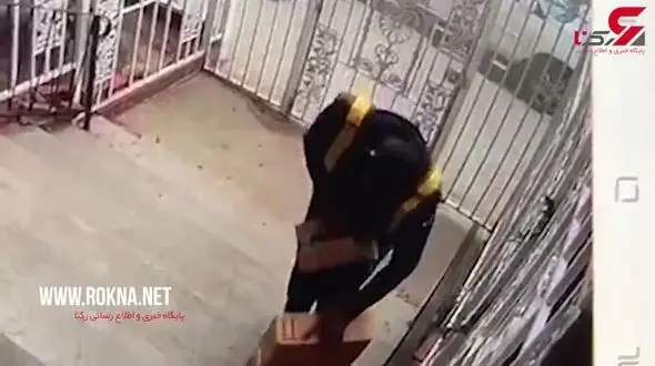 فیلم سرقت بسته یک مشتری توسط پستچی + فیلم