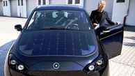 در آلمان خودرویی با سقف خورشیدی ساخته شد