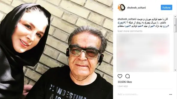 سلفی بازیگران معروف در پشت صحنه سریال پنچری + عکس