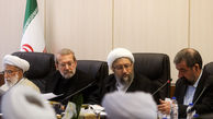 غیبت احمدی نژاد و روحانی در اولین جلسه مجمع تشخیص به ریاست آملی لاریجانی +عکس