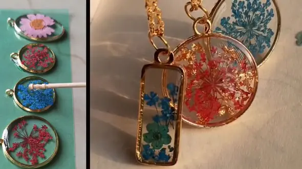 ساخت آویز رزین + فیلم