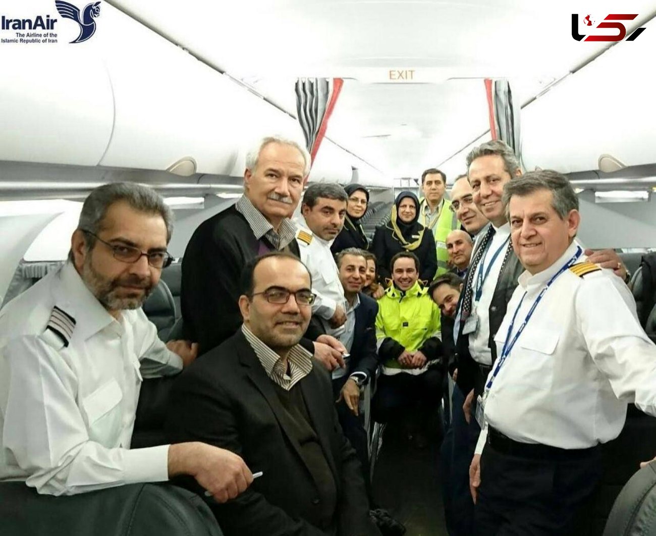 خلبانان و مهمانداران جدیدترین ایرباس ایران را ببینید+عکس
